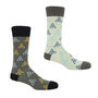 Tri Grey And Tri Light Grey Men's Socks Bundle, thumbnail 1 of 5