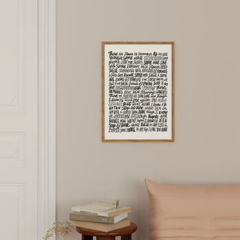 The Beatles Poster, In My Life Song Lyrics Print, 2 of 11