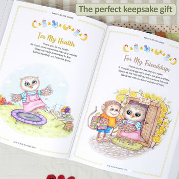 Personalised Baby Naming Day Gift Book Of Blessings, 5 of 12