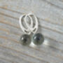 Glass Ball Dangle Earrings In Sterling Silver, thumbnail 2 of 4