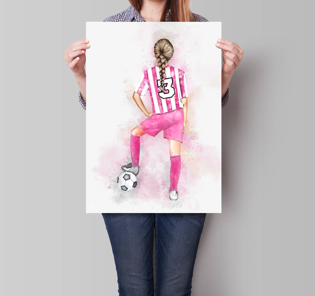 Football Personalised Print Customisable, 1 of 10