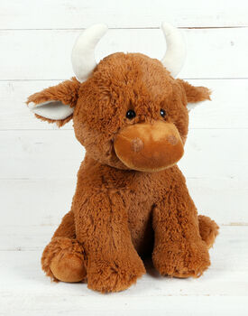 Extra Extra Large Highland Coo Cow Brown Premium Plush Soft Toy 60cm Black Friday Deal, 3 of 3