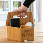 Personalised Tech Caddy Bamboo, thumbnail 2 of 4
