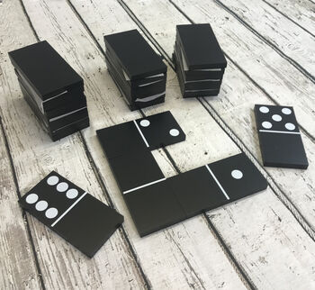 Solid Wood Giant Dominos Garden Game, 2 of 4