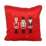 Square Nutcracker Cushion, thumbnail 2 of 2