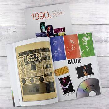 90's Music Decade Personalised Gift Music Lover Book, 8 of 9