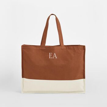Personalised Contrast Custom Tote Classic Shopper Bag, 6 of 8