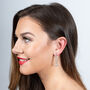 Petal Chandelier Earrings, thumbnail 3 of 4