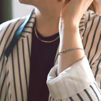 Infinity Knot Bracelet Gold And Silver Gift, 11 of 12