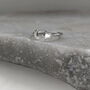 Adjustable Sterling Silver Moon And Star Ring, thumbnail 1 of 6