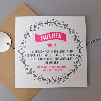 Funny Card For Mother, 2 of 2