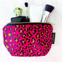 Pink Leopard Print Washable Makeup Bag, thumbnail 10 of 10