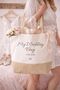 Personalsied Bride Tote Bag, Wedding Day Bag, Bridal, thumbnail 1 of 3