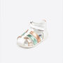 Metallic, Sustainable Kid’s Gladiator Sandals, thumbnail 3 of 5