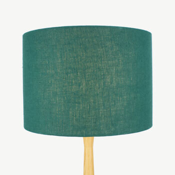 Linen Forest Green Lampshade, 2 of 9
