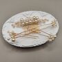 Pearl Bridal Hair Comb And Pin Set, thumbnail 1 of 5