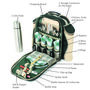 Deluxe Four Person Picnic And Flask Set Forest Green, thumbnail 3 of 4