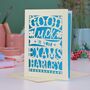Personalised Papercut Good Luck In Your Exams Card, thumbnail 1 of 5