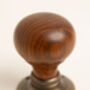 Set Of Two Plain Rosewood Door Knobs, thumbnail 6 of 10