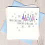 Pack Of Personalised Trees Christmas Cards, thumbnail 1 of 2