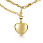 Nugget Chain Heart Urn Ashes Bracelet – 18 K Gold Plate, thumbnail 4 of 7
