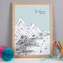 Personalised St Lucia Print, thumbnail 8 of 9