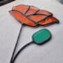 California Poppy Stained Glass Flowers, thumbnail 4 of 6