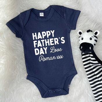 Personalised Happy Father's Day Love… Babygrow, 3 of 8