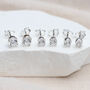 Set Of Three Cubic Zirconia Stud Earrings, thumbnail 1 of 3