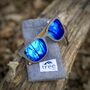 Driskills Sunglasses Slate Frame And Blue Lens, thumbnail 4 of 12
