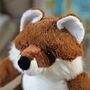 Fox Zippy Soft Toy With Personalised Storage Bag, thumbnail 2 of 4