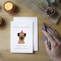 Personalised Christmas Dog Multiple Breeds Card, thumbnail 1 of 9