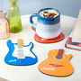 Personalised Wooden Guitar Coaster, thumbnail 2 of 5