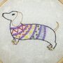 Sausage Dog Embroidery Kit For Crafty Kids, thumbnail 3 of 4