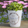 Personalised Wedding Lavender Wreath Plant Pot With Seeds, thumbnail 1 of 4
