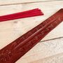 Incense Stick Holder Embossed Floral Swirl Ash Catcher, thumbnail 3 of 4