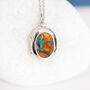 Personalised Mohave Turquoise Locket In Sterling Silver, thumbnail 1 of 12