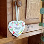 Personalised Mother's Day Floral Heart Decoration, thumbnail 6 of 7