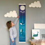Personalised Ocean Whales Canvas Height Chart, thumbnail 3 of 9