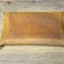 Personalised Rectangle Burnt Tan Leather Desk Tray, thumbnail 8 of 12