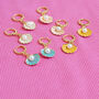 Enamel Shell Earrings With Pearl Detail, thumbnail 5 of 8