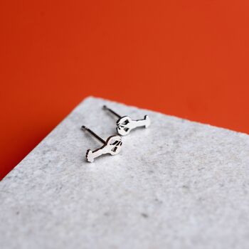 Sterling Silver Lobster Stud Earrings, 5 of 9