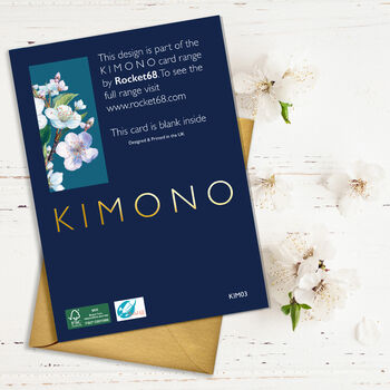 Blossom Flower Wedding Card, 3 of 3