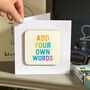 Create Your Own Coaster Card Quote, thumbnail 1 of 3