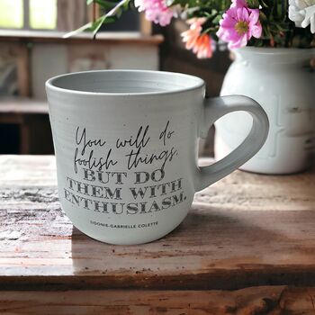 Empowering Book Lover's Stoneware Mug, 2 of 3