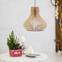 Scandinavian Wooden Lampshade Ceiling Light, thumbnail 1 of 2