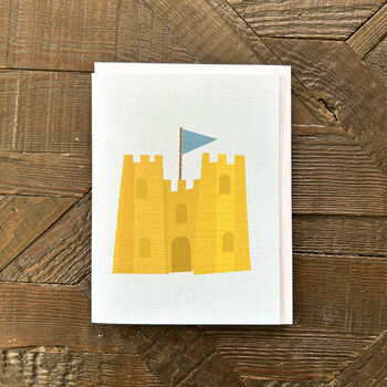 Mini Sandcastle Greetings Card, 2 of 5