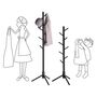 Solid Wood Standing Coat Rack With Eight Hooks, thumbnail 5 of 6