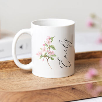 Personalised Birth Month Flower Mug, 5 of 5