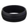 Handmade Grooved Unisex Flexible Silicone Ring, thumbnail 6 of 11